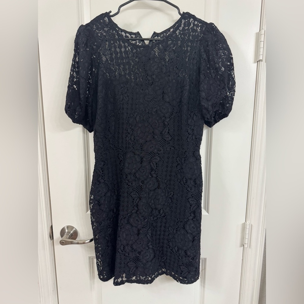 Lulu's Black Lace Midi Dress - Picture 2 of 6